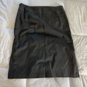 Banana republic wood  blend grey knee length skirt